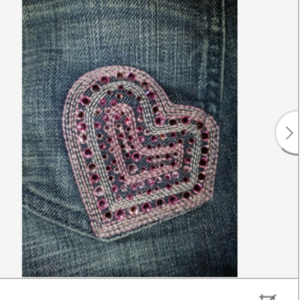 JUICY COUTURE NWOT CRYSTAL PINK HEART JEANS